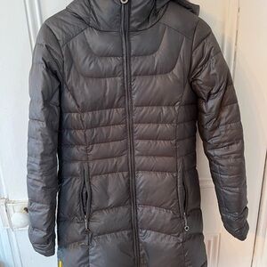 Lole Dark Gray Hooded Puffer Coat